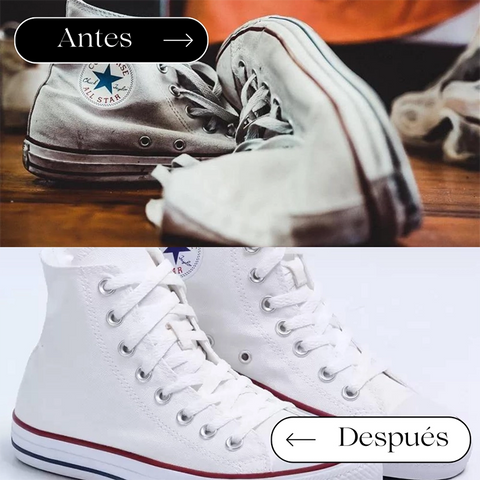 Limpiar zapatillas converse blancas