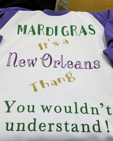 mardi gras baseball jersey