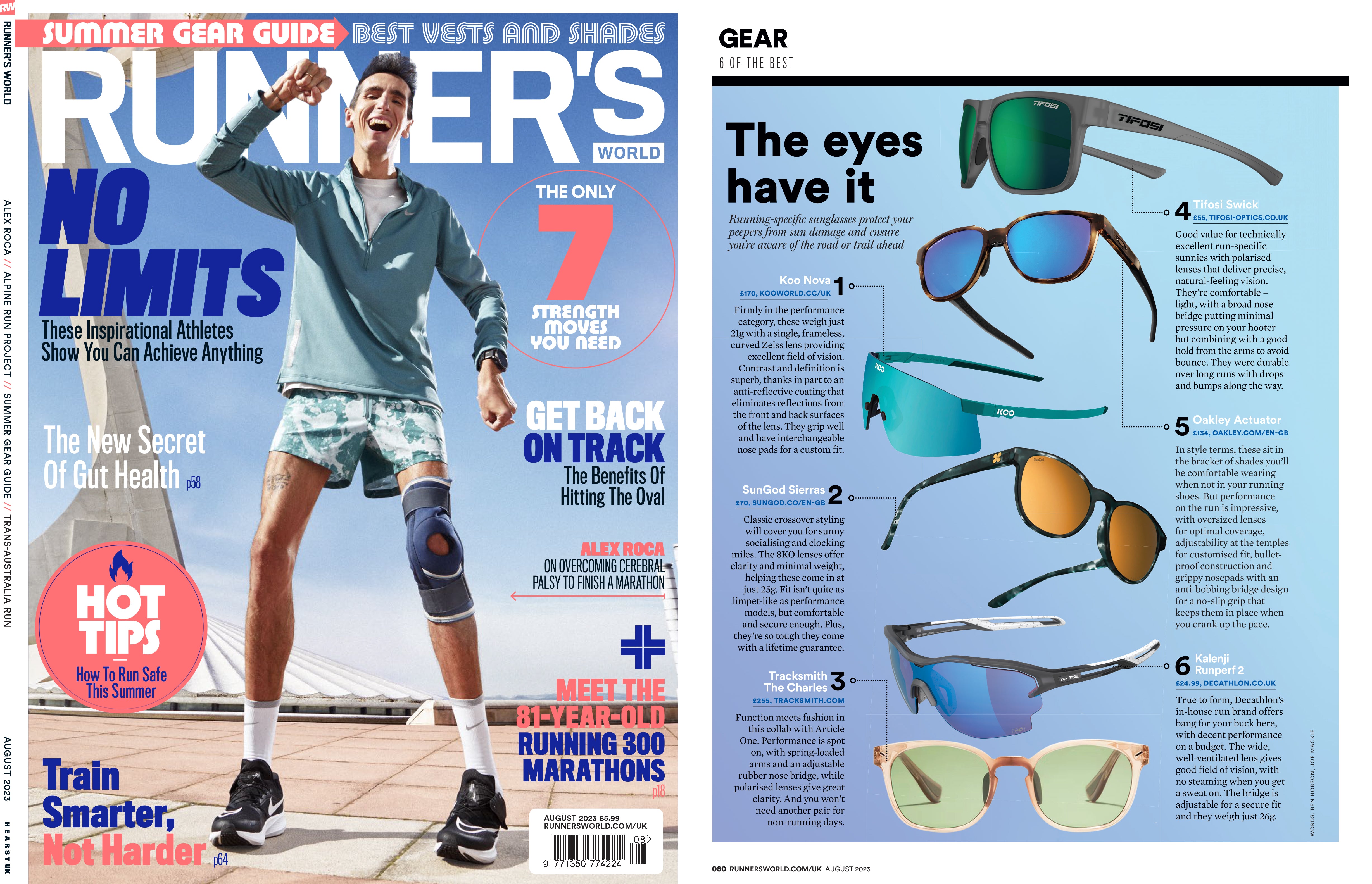 Swick Sunglasses Review - Runners World Magazine August 2023 (UK) - Tifosi  Optics