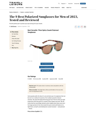 Swank Sunglasses Review- The 9 Best Polarized Sunglasses for Men