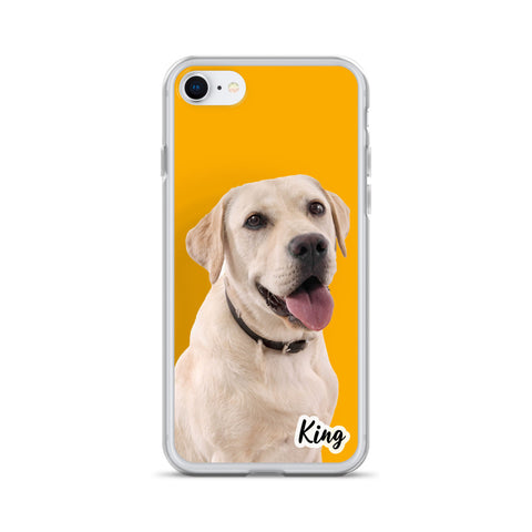 Customized Pet iPhone Case - Solid Background