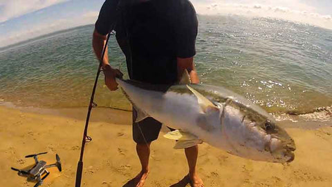 Kingfish caught on drone