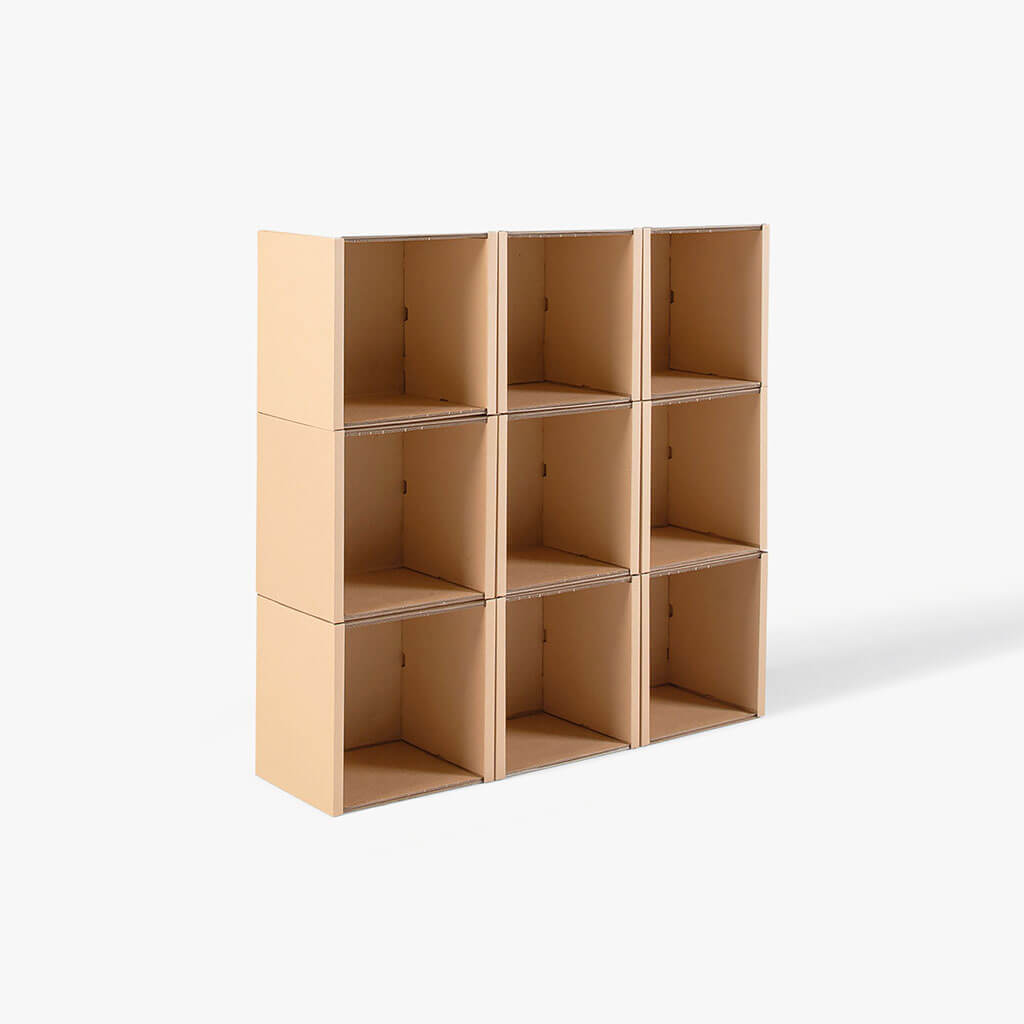 ROOM IN A BOX  Sustainable Cardboard Shelf 5x3