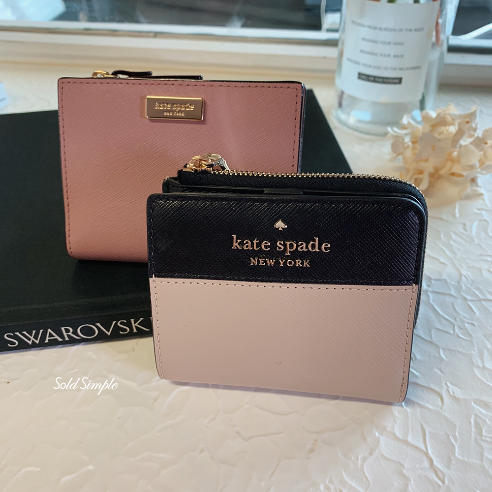 Kate Spade Staci Colorblock Small L-Zip Bifold Wallet – SoldSimple-hk