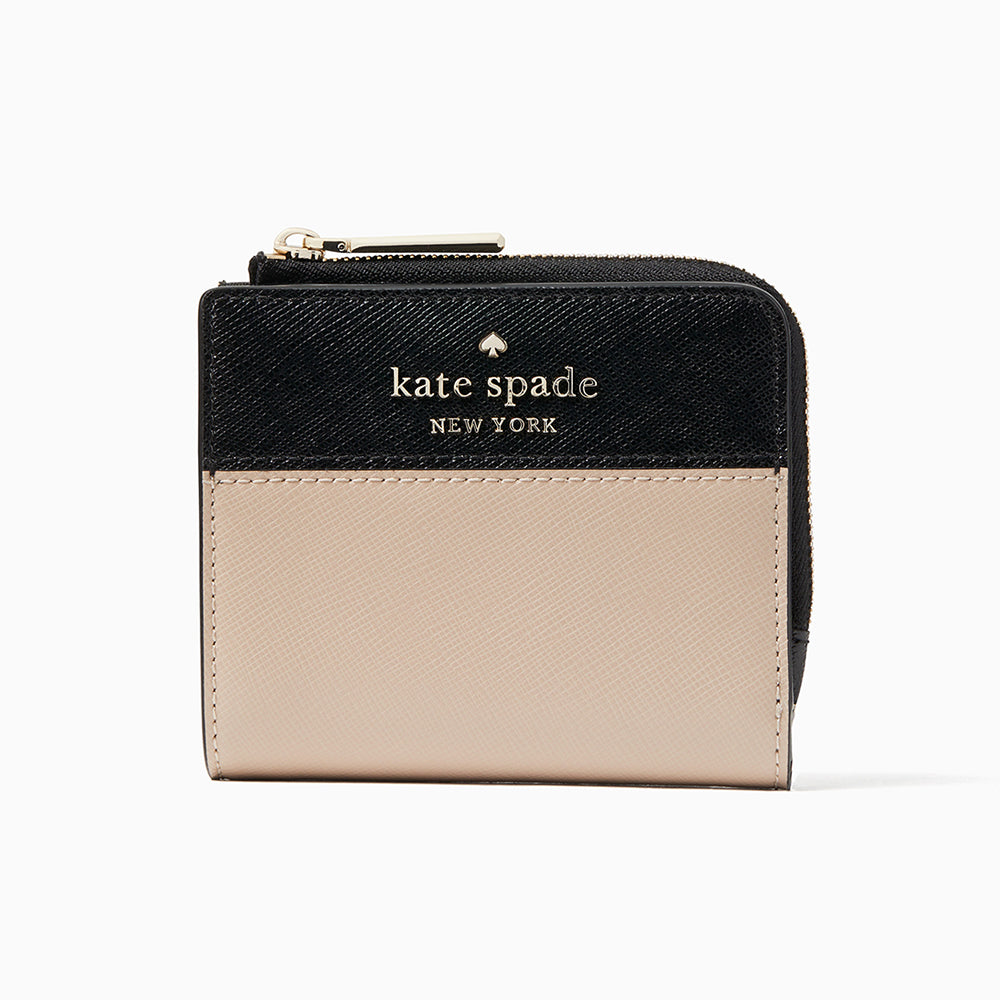 Kate Spade Staci Colorblock Small L-Zip Bifold Wallet – SoldSimple-hk
