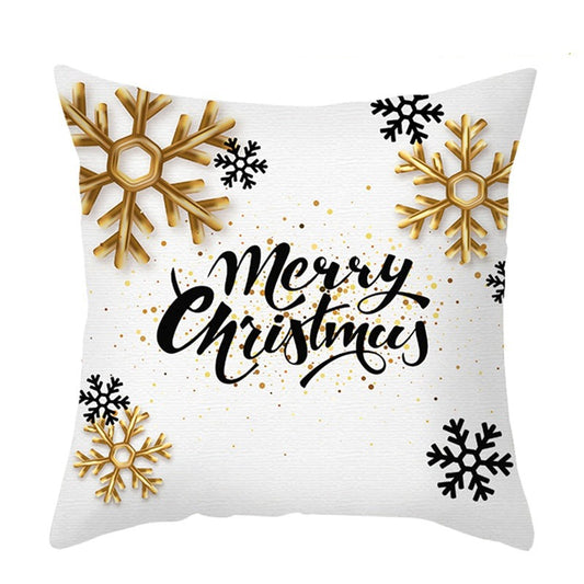 Festive White Cushion Cover Christmas Series