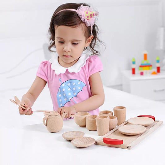 Role Play Kitchen Set for Kids  Wooden Toys for 4-Year-Olds – TheToddly