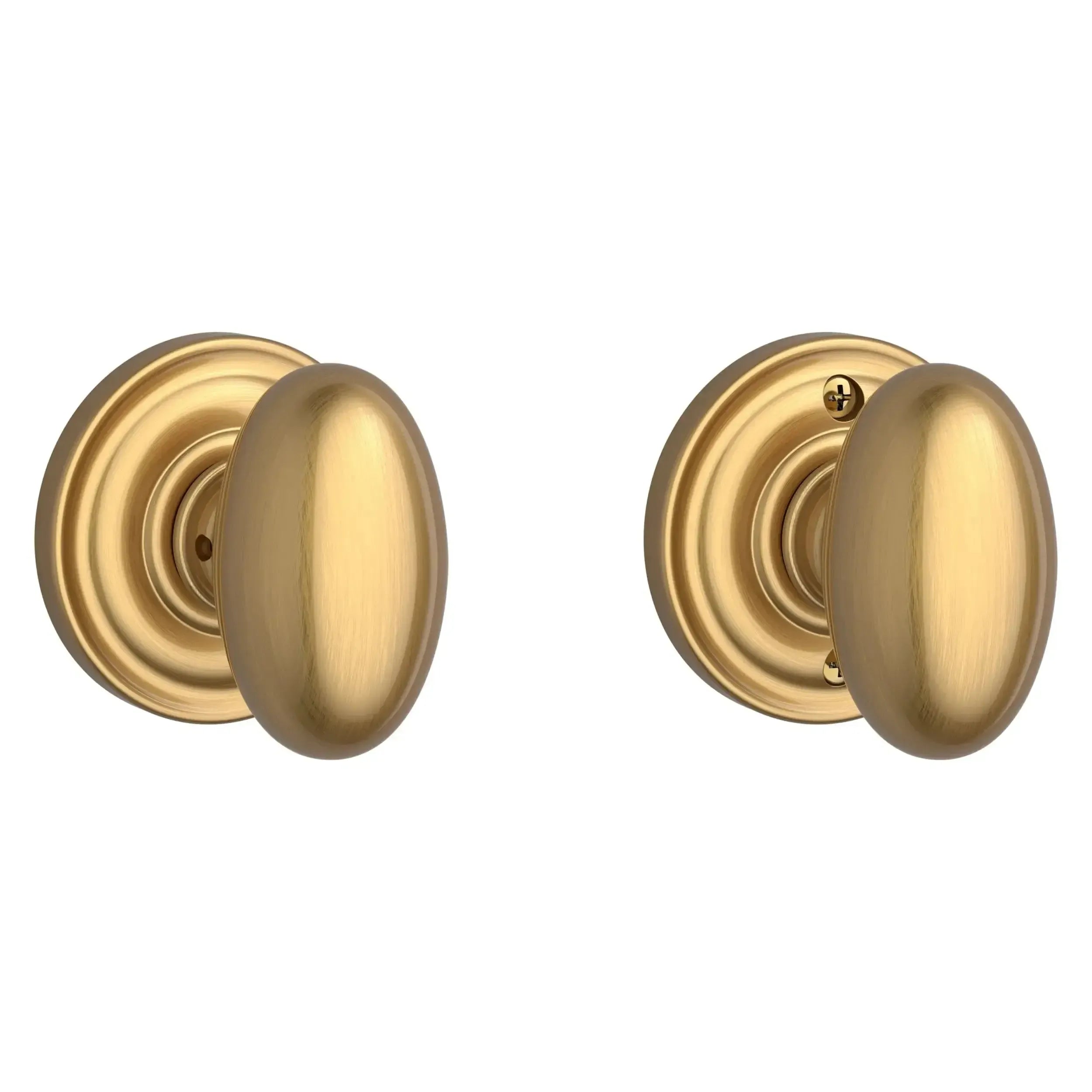 Baldwin Ellipse Knob with Traditional Round Rosette