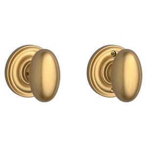Baldwin Ellipse Knob with Traditional Round Rosette - Coastal Hardware Store