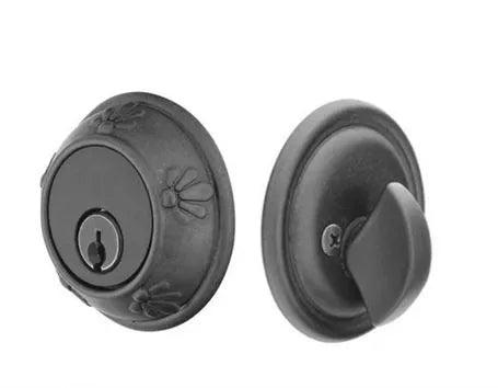 Single Cylinder Tuscany Bronze Keyed Deadbolt