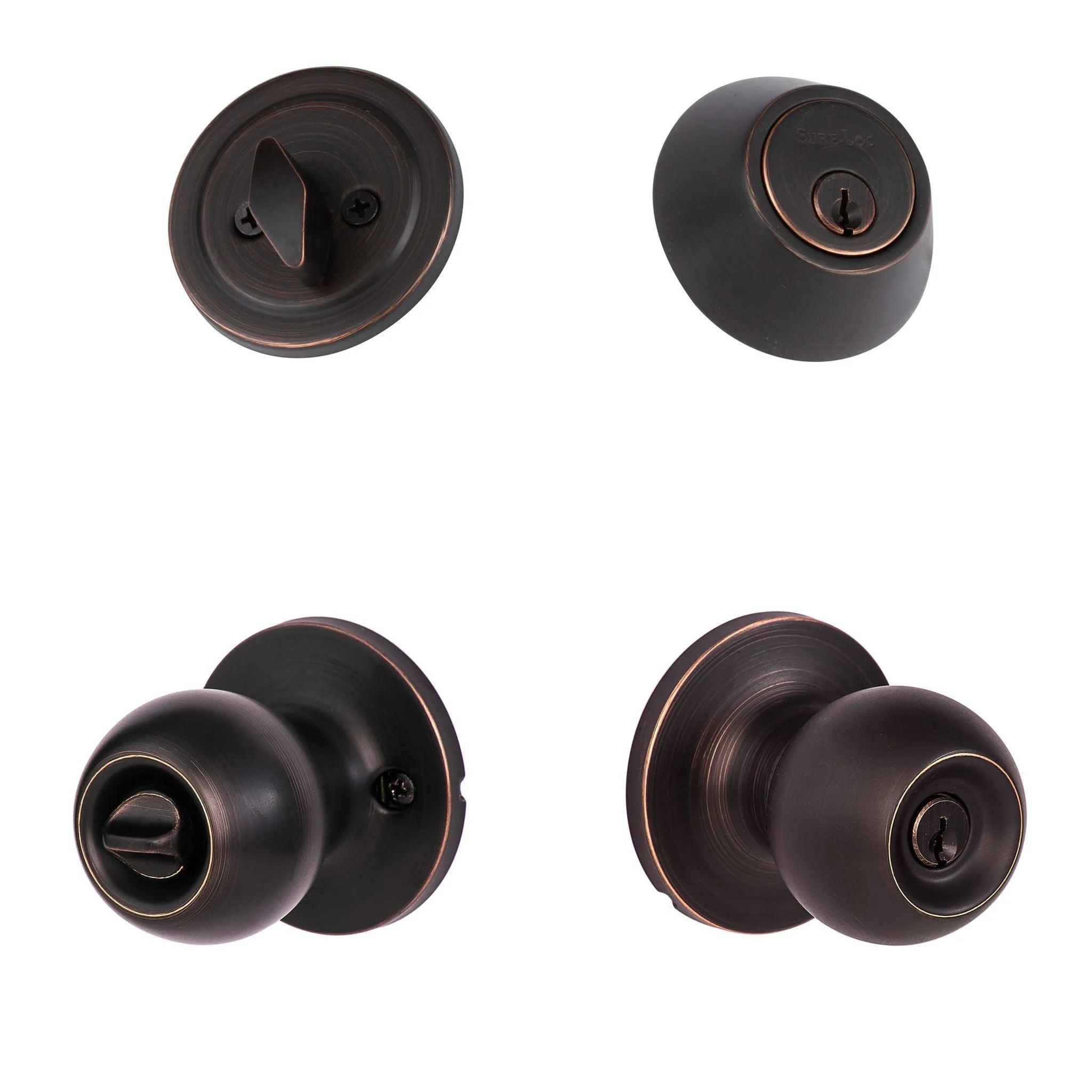 Tahoe Entry Knobset With KA Deadbolt