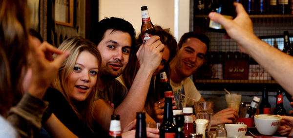 group drinking