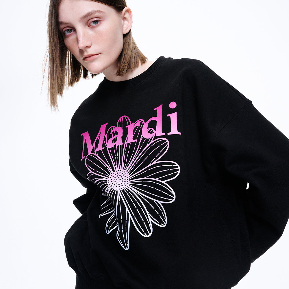 ☆MARDI MERCREDI☆ SWEATSHIRT FLOWERMARDI NEEDLEWORK 韓国発