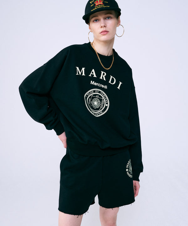 流行 Mardi Mercredi マルディ SWEAT OTMEAL_BLACK asakusa.sub.jp