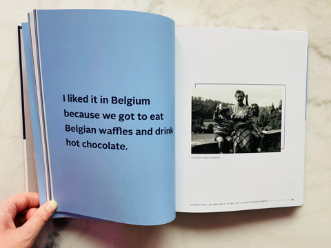 Gonnie's quote about liking life in Belgium 