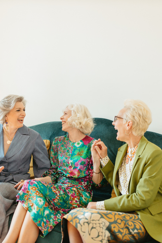 Elderly ladies laughing