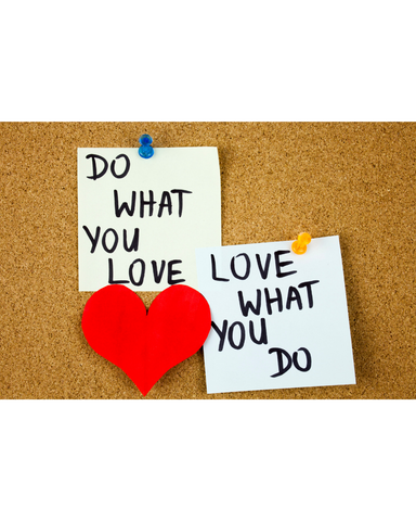 Sticky notes - Do What you love; love what you do