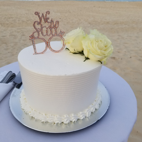 Vow renewal cake