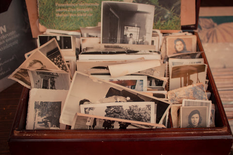 Box of family photos