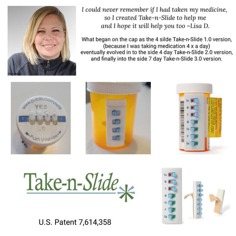  Take-n-Slide Medication Tracker and Reminder