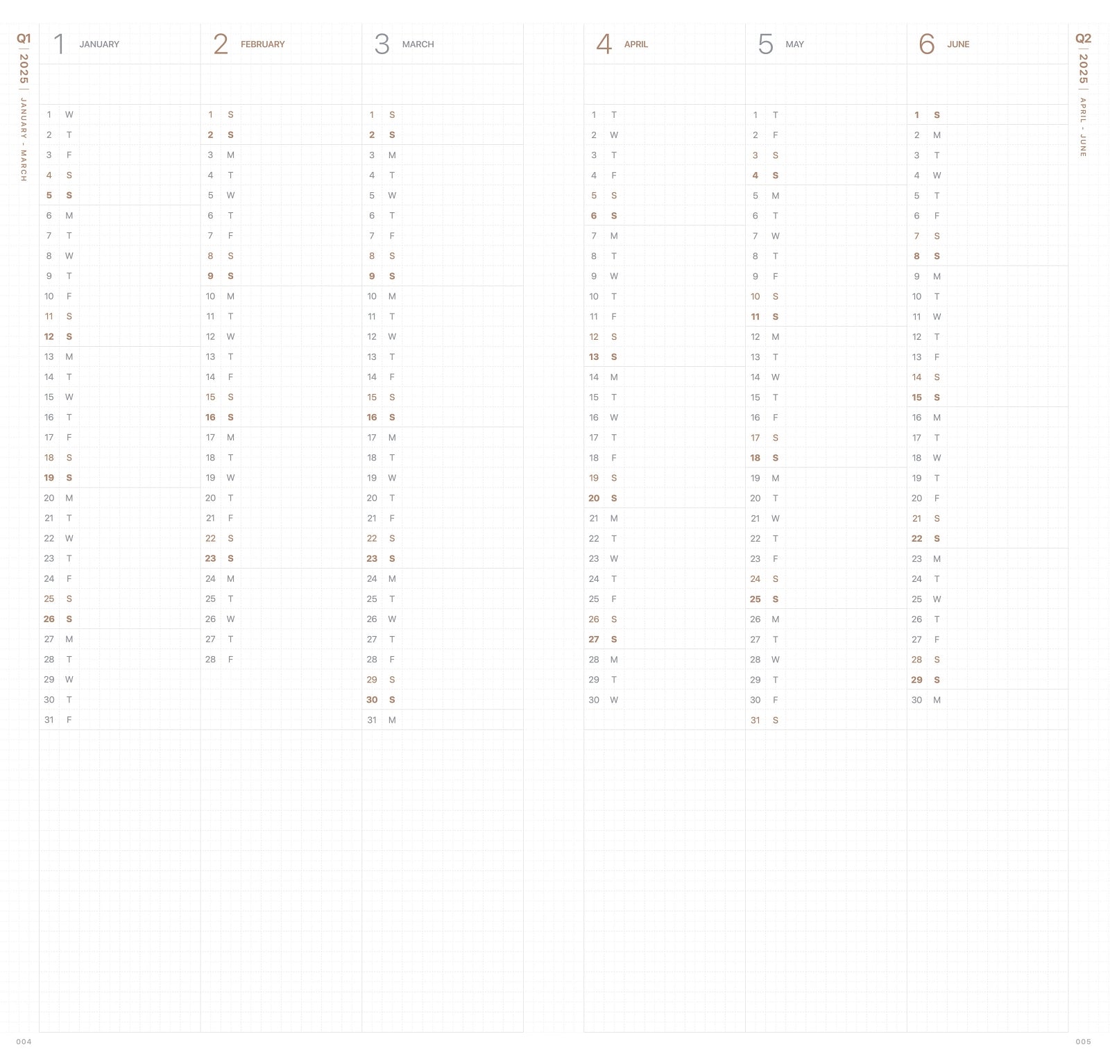 TAKE A NOTE 2025 Slim Bi-Week Planner (TN Regular Size)