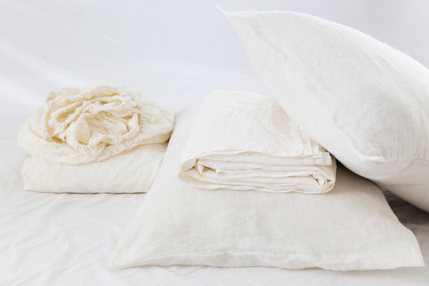 natural linen bedding