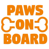 Paws On Board Iron On HTV Transfer
