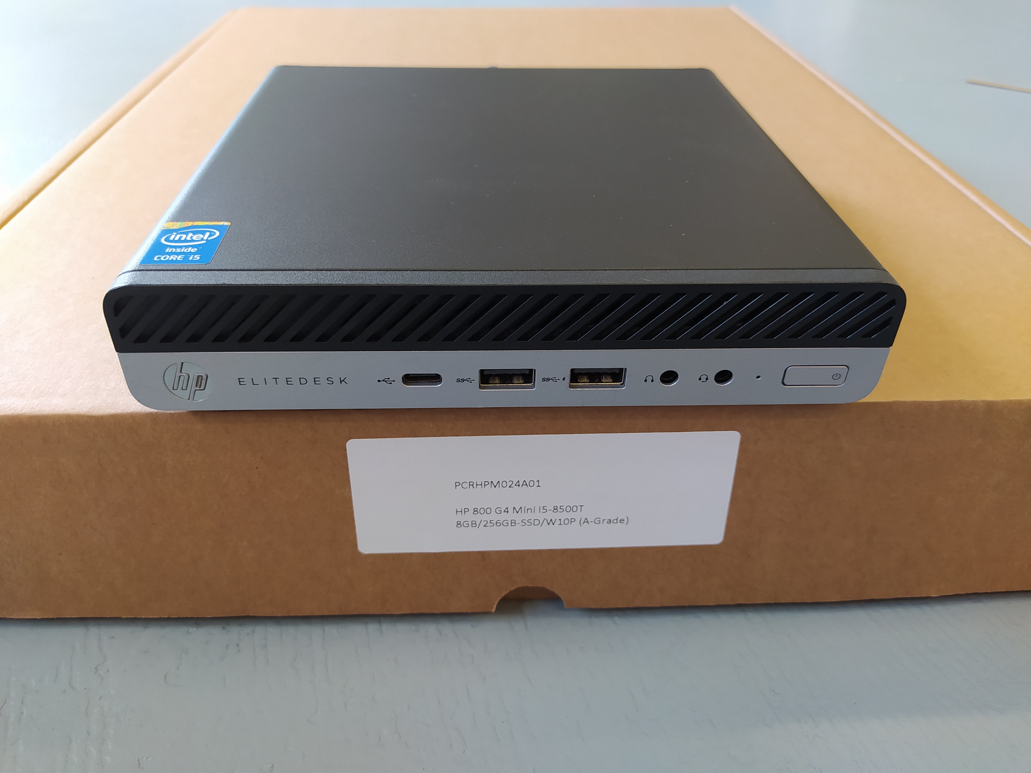 HP Elitedesk 800 G4 Mini - intel i5-8500T - 8GB - 256GB - Win 10 Pro