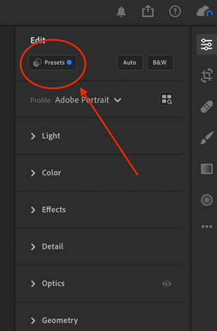 How to install lightroom presets