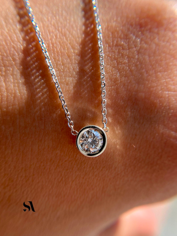 Round Diamond Necklace