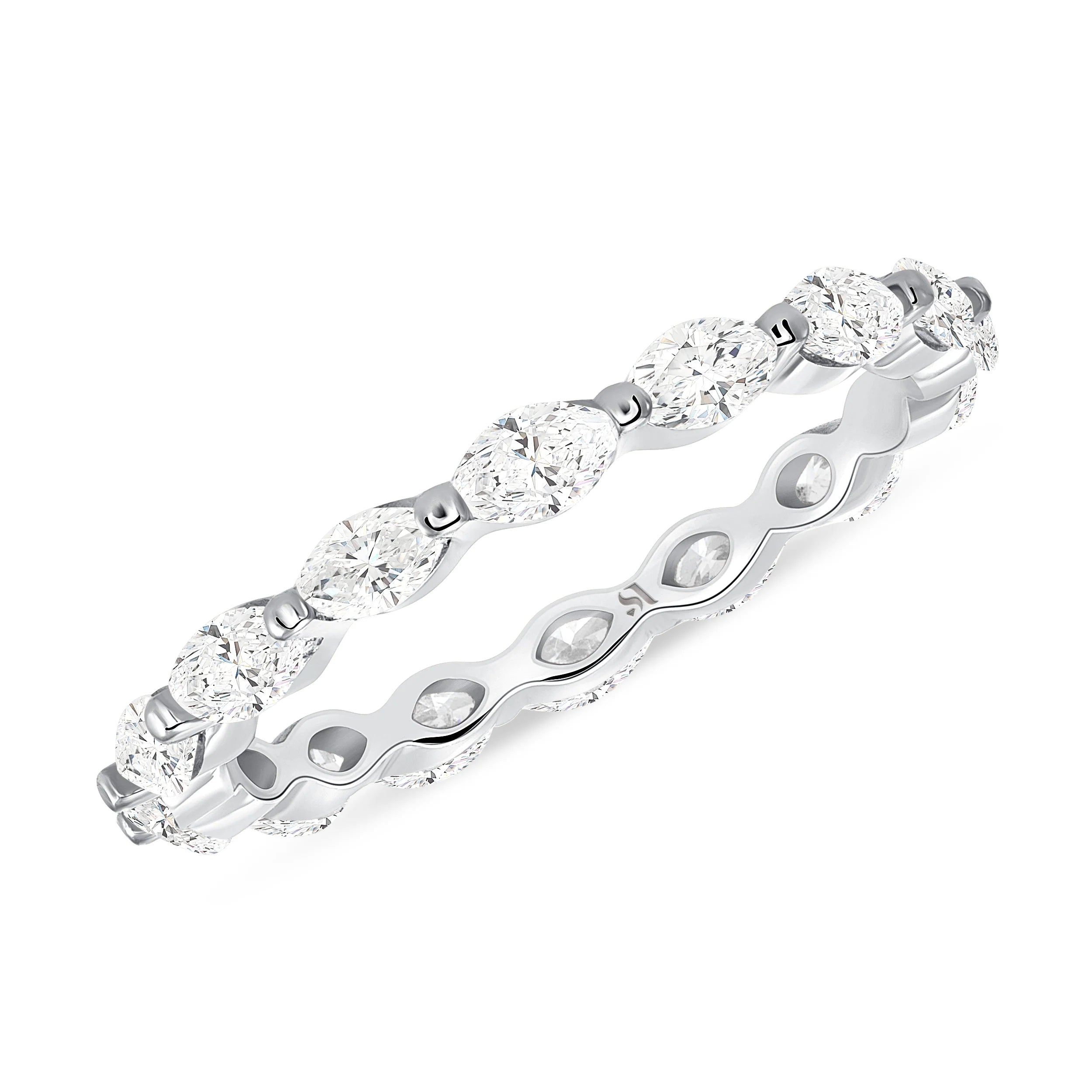 marquise diamond eternity ring