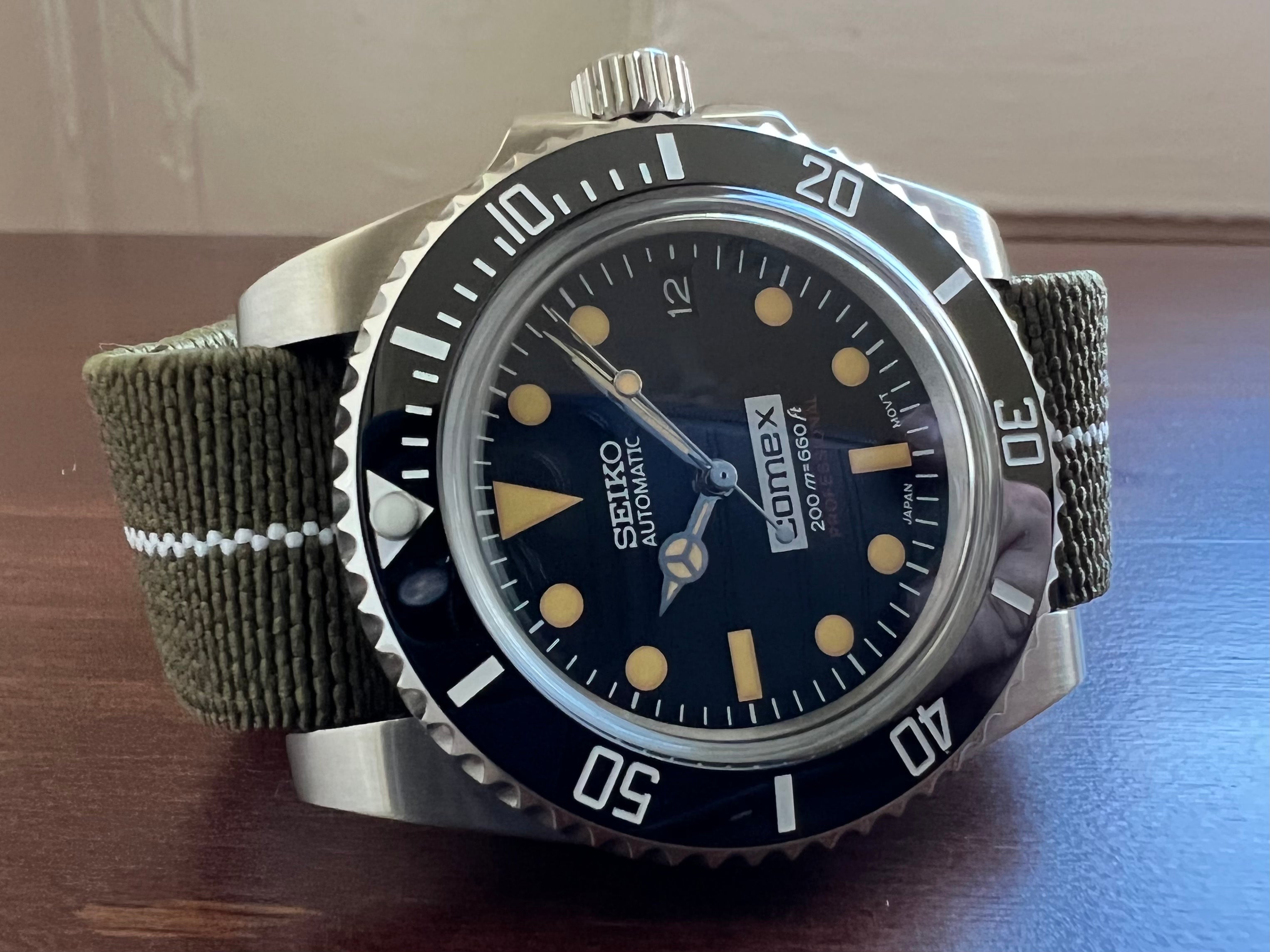 Vintage MILSUB COMEX Seiko Mod – Tropic Timeworks