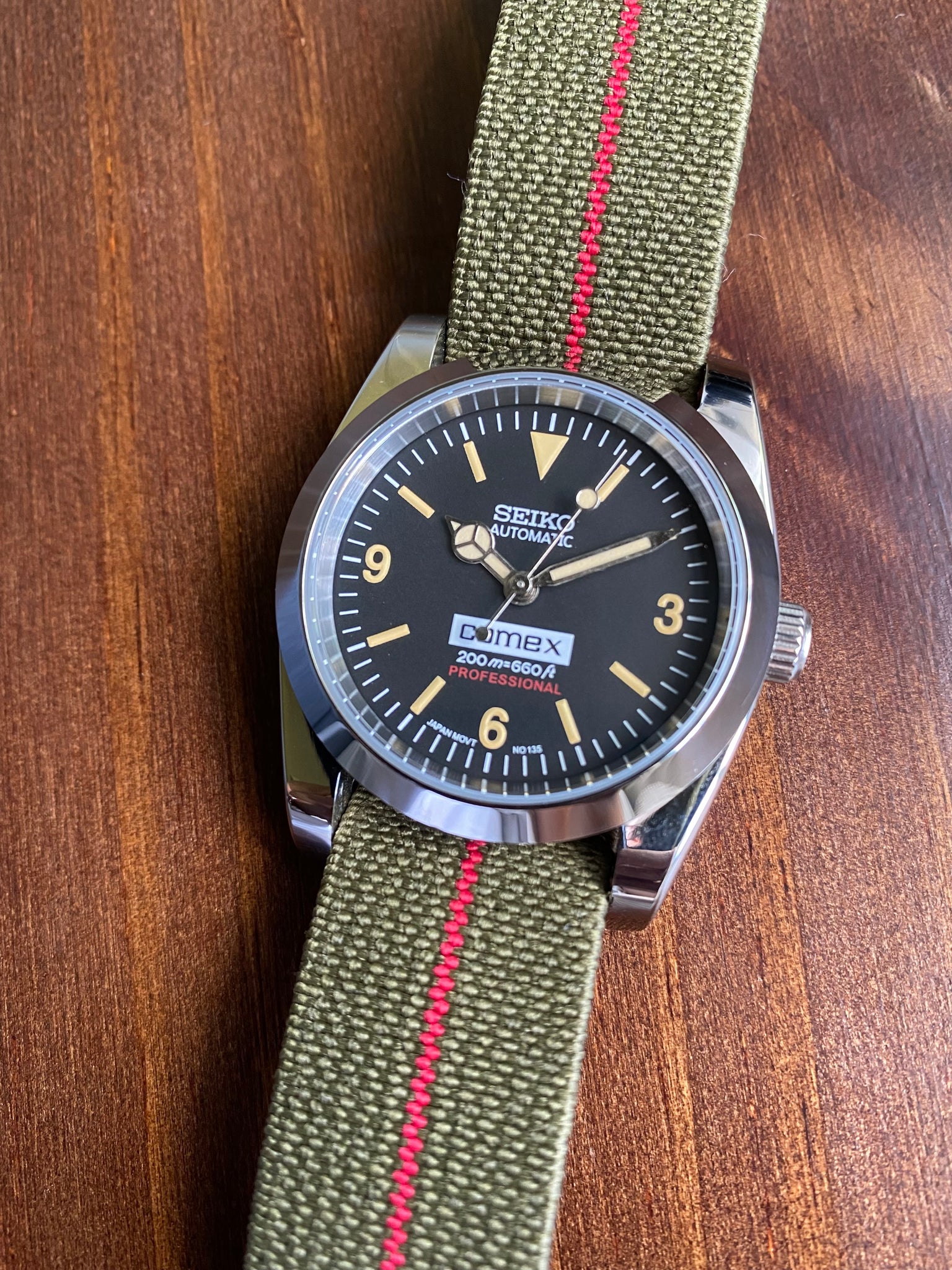 36mm COMEX MILSUB Explorer Seiko Mod – Tropic Timeworks