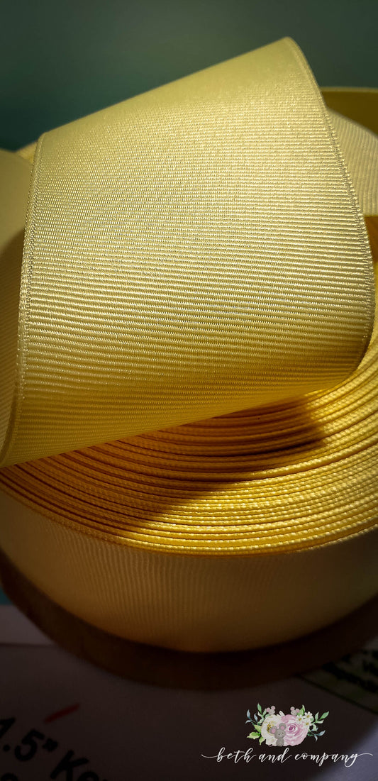 1.5 Wide Gold Satin Ribbon