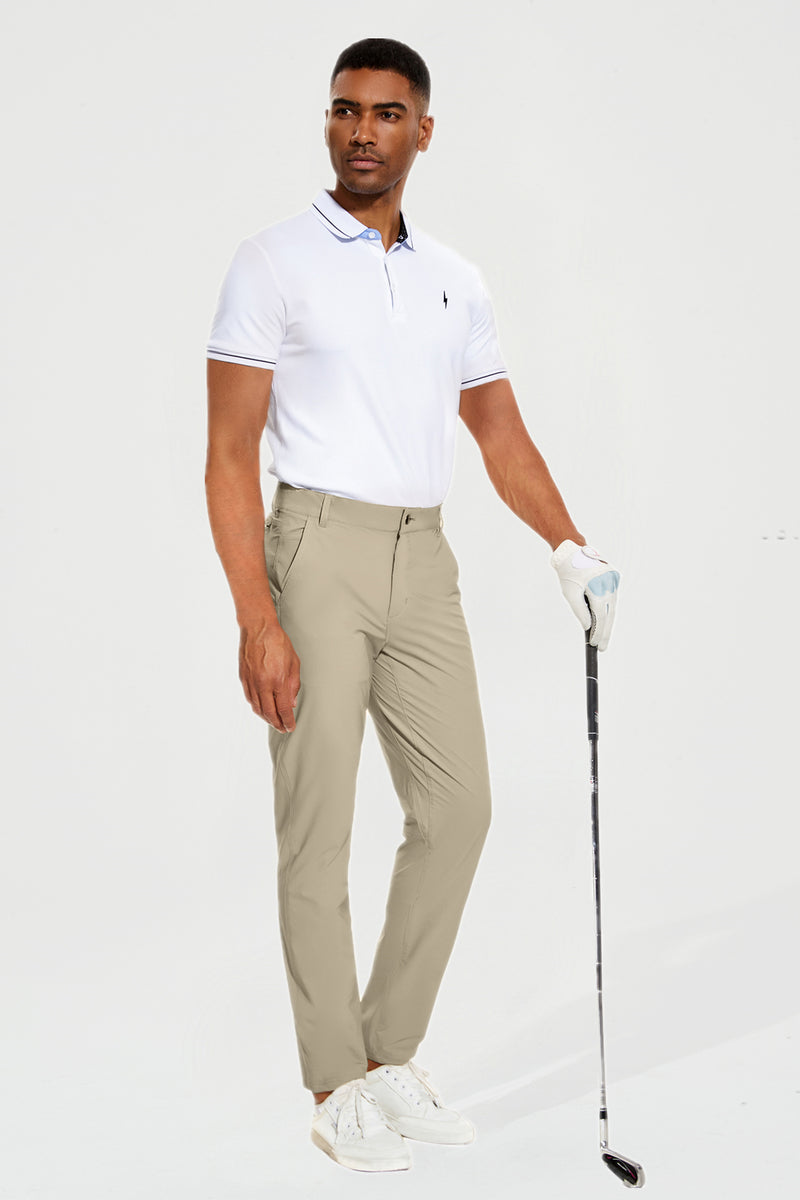 PULI Golf Pants Men Stretch Slim Fit Quick Dry Lightweight Waterproof ...