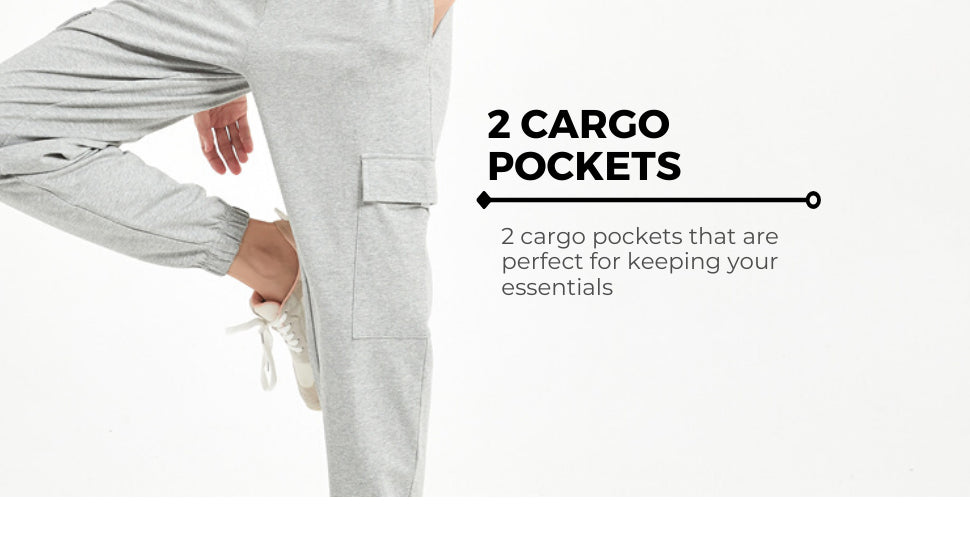 Women 95 Cotton Capri Sweatpants with Pockets