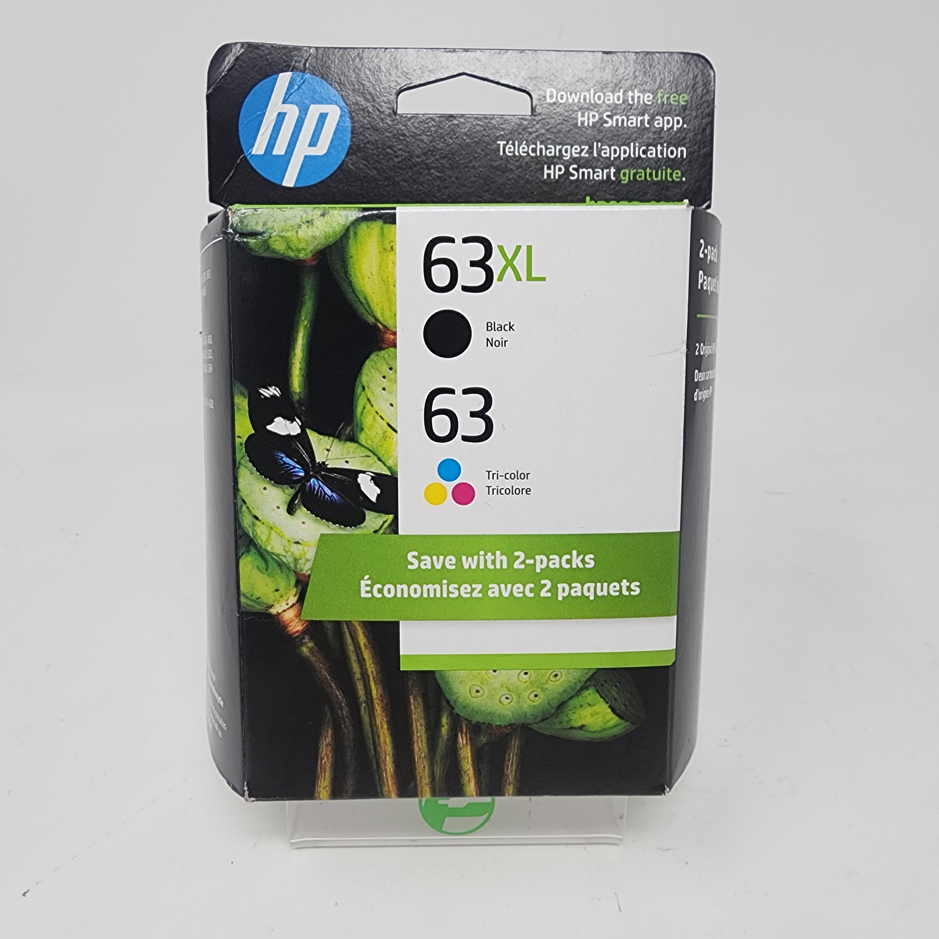 New HP 63XL L0R48AN Black, Yellow, Cyan and Magenta Ink Cartridge