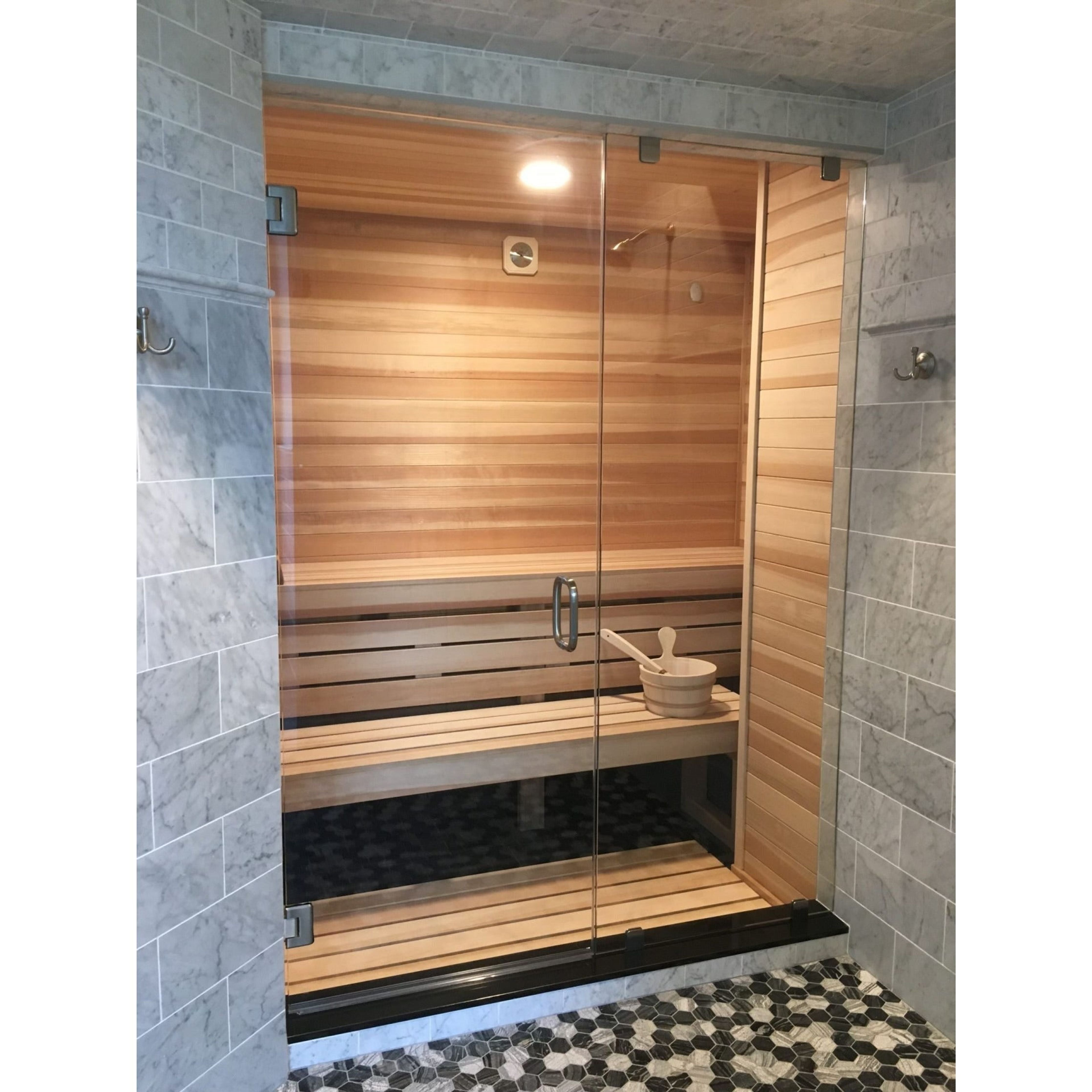 Finnish Sauna Builders 4' x 4' x 7' Pre-Built Indoor Sauna Kit – Steam Sauna  Supply
