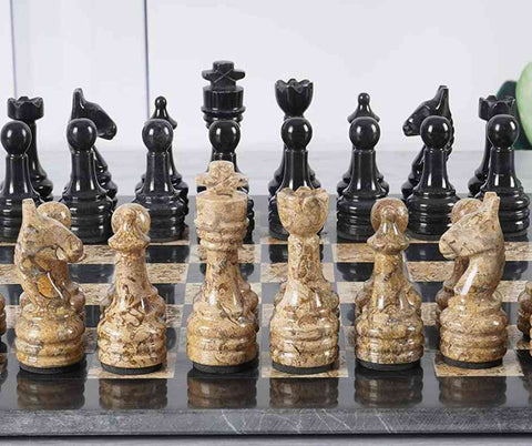 onyx marble chess set