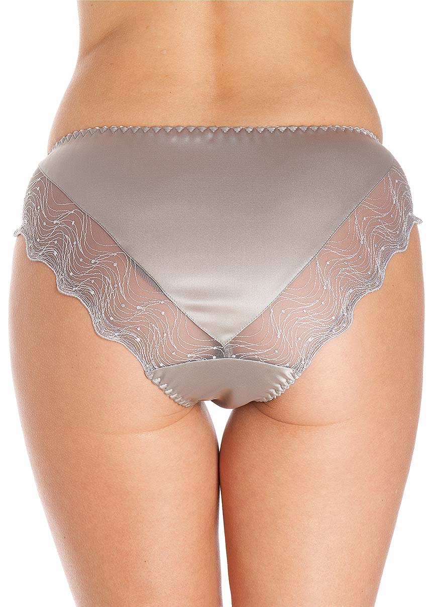 Satini Women's Lingerie Lace Briefs Panties French Knickers Satin