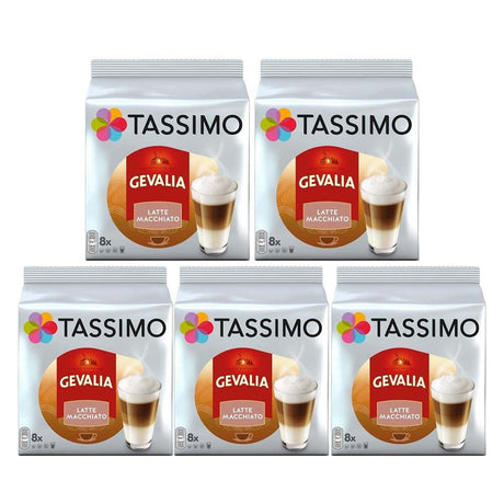 Tassimo Coffee T Discs - T-disc - Cápsulas - Cápsulas - 44 sabores para  elegir - Latte Macchiato Caramel