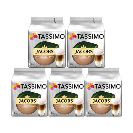 Tassimo Coffee Pods Pack Of 5 - Choose From Costa, Lattes, Cadbury, Milk  Creamer