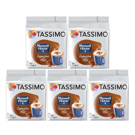 TASSIMO Milka Hot Chocolate 8 T Discs (Pack of 5, Total 40 T Discs) 40  Servings