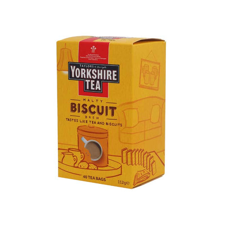  Yorkshire Tea Biscuit Brew 40 Tea Bags 100G : Grocery &  Gourmet Food