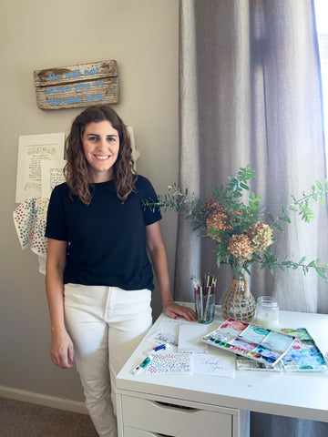 Grace Anne Byrd at her desk