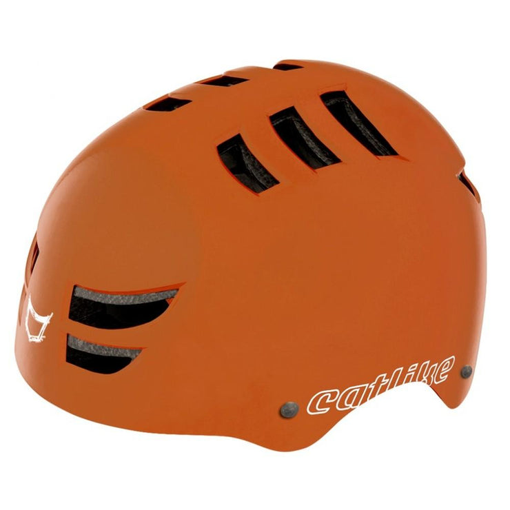 orange bmx helmet