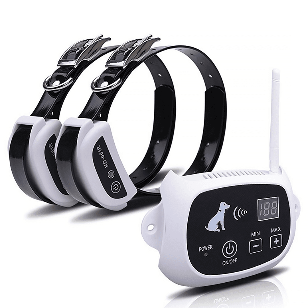 Wireless fence for 2 dogs, wireless GPS dog fence collar perimeter containment system
