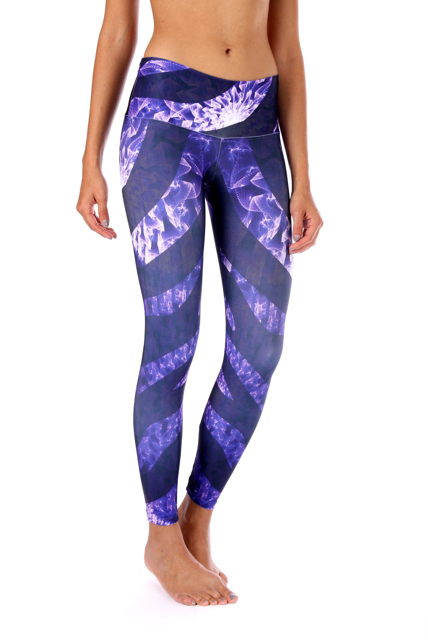 Purple Zebra legging | Sadhana Clothing