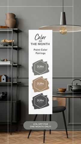 Bring the Drama with Stone Mason, Our August Color of the Month | charcoal paint color palette ideas