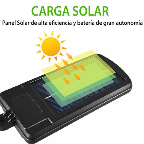 Panel solar eficiente y gran batería